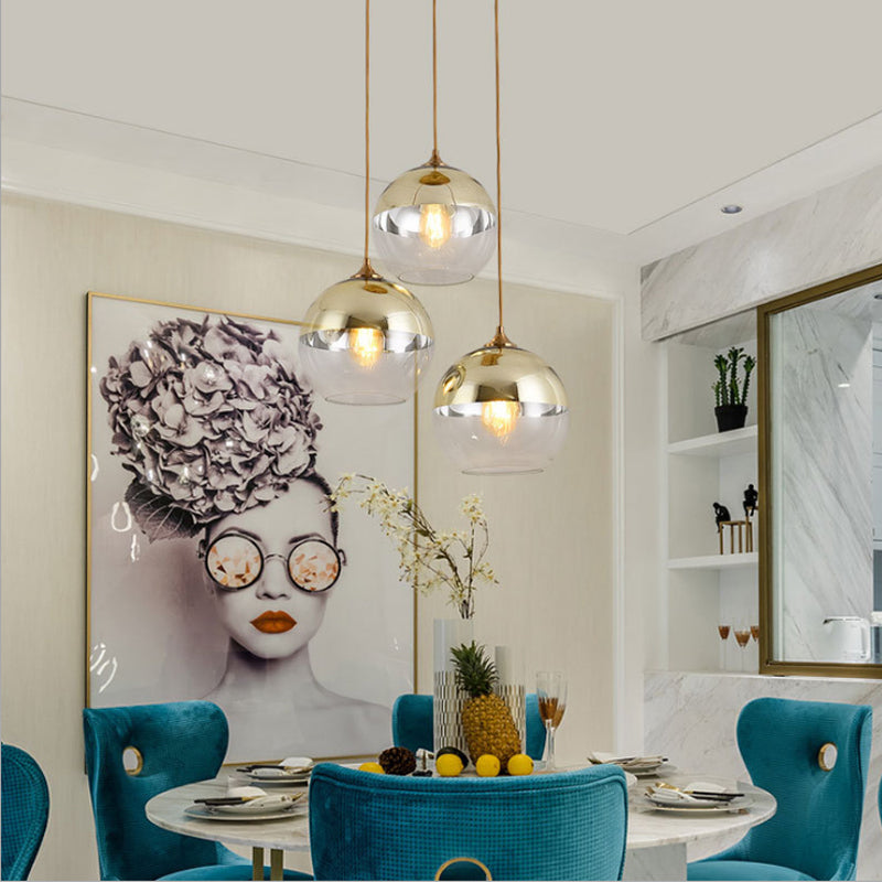 Modern Glass Chandelier - Ambient Lighting for Small Spaces